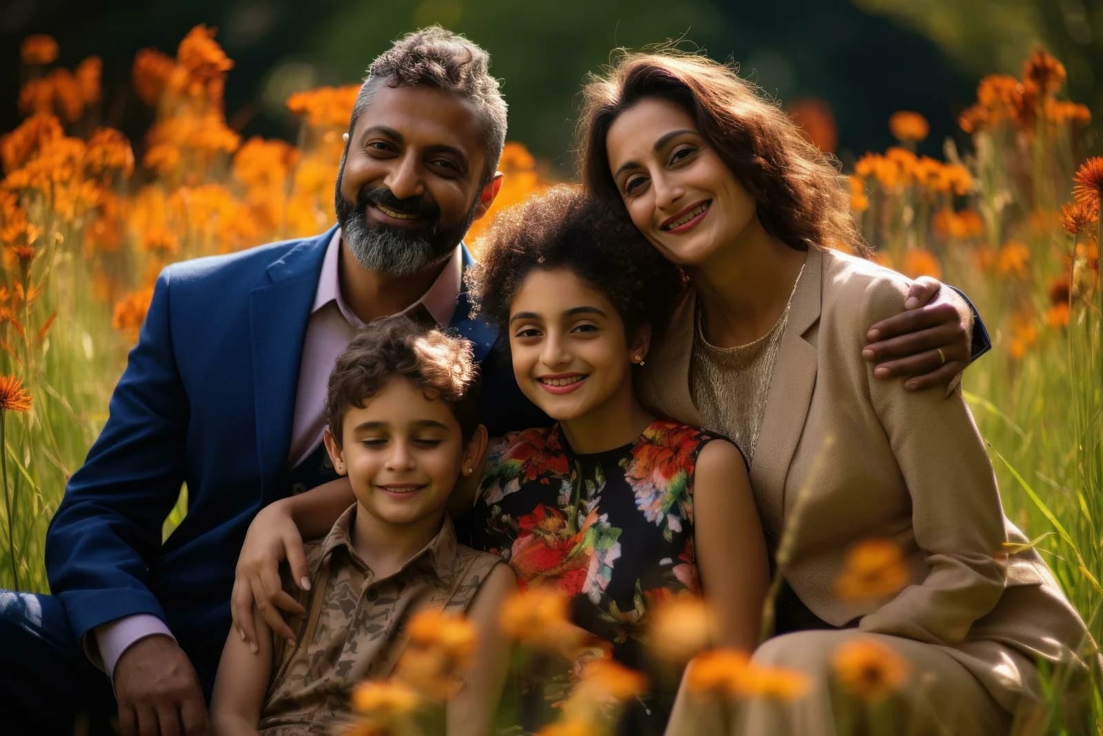 Indian couple reviewing visa documents together at home before a dependent visa application