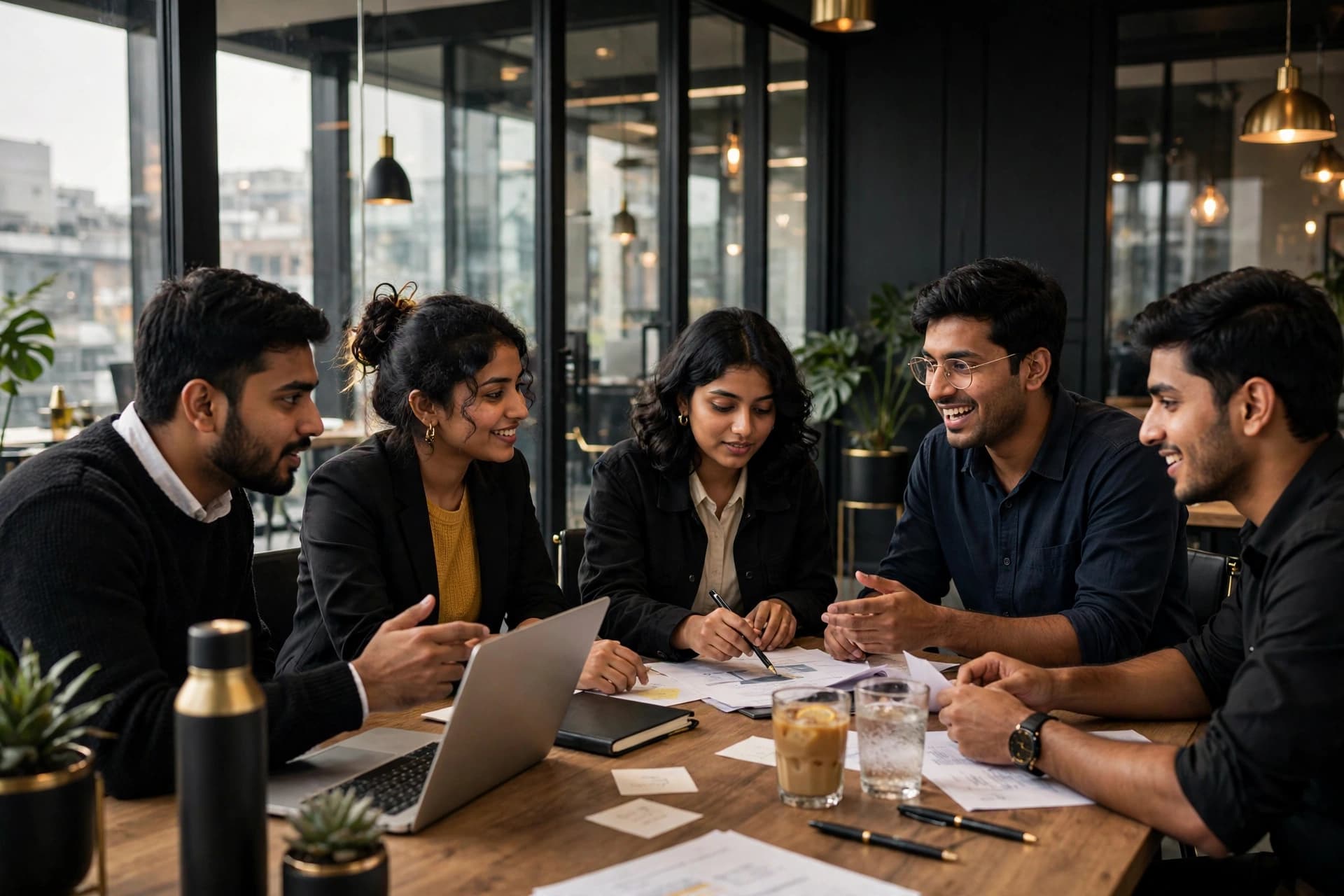 The Fly Global Consultancy team collaborating in the office